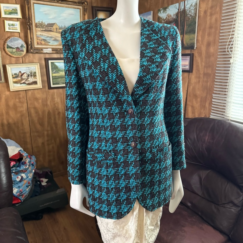 Vintage Plaid Blazer